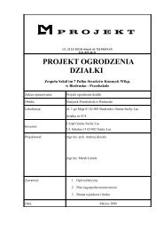 PROJEKT OGRODZENIA DZIAÅKI - Gmina Suchy Las