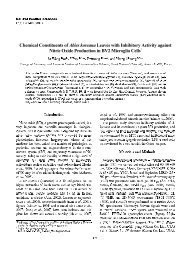 Chemical Constituents of Abies koreana Leaves with Inhibitory ...