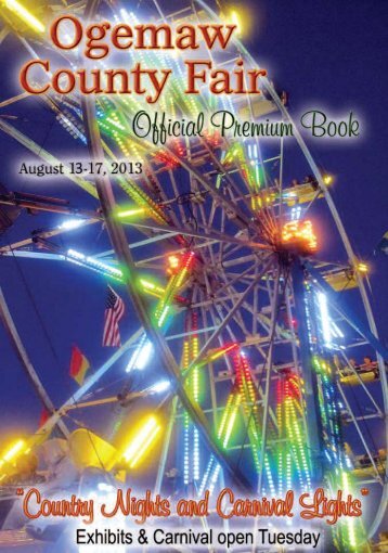 exhibitors entry form - Ogemaw County Fair