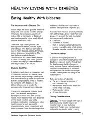 healthy living with diabetes