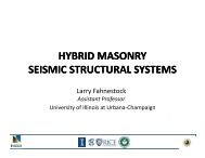 Hybrid Masonry Seismic Structural Systems - MCEER