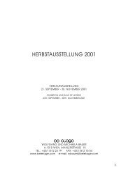 HERBSTAUSSTELLUNG 2001 - bel etage Kunsthandel GmbH