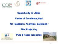 Opportunity to Utilize Centre of Excellence for R&D and Pilots
