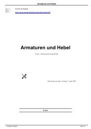 Armaturen und Hebel - Ratpak