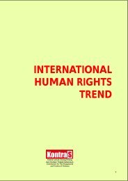 INTERNATIONAL HUMAN RIGHTS TREND - KontraS
