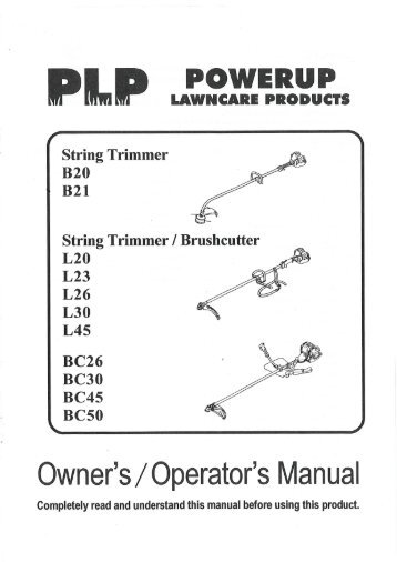 Download the Bushranger B20 Owner's Manual - Powerup ...