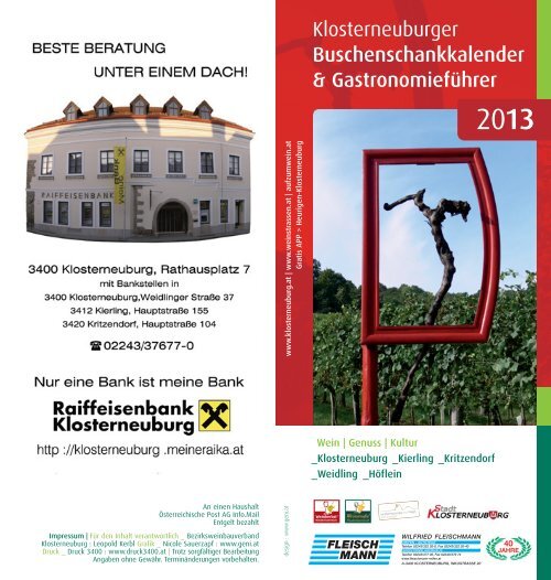 Buschenschankkalender - Stadtgemeinde Klosterneuburg