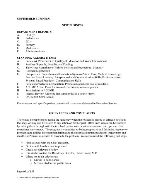 Resident Handbook - UC Davis Health System