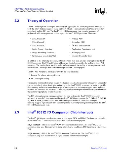 Intel 80312 I/O Companion Chip - ECEE