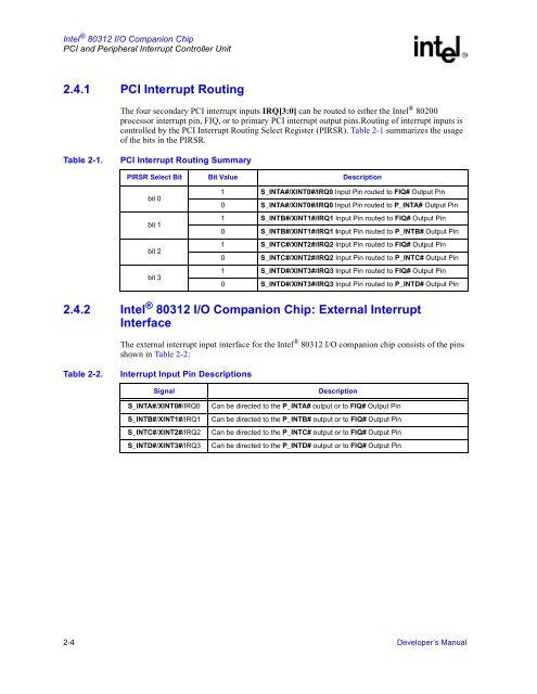 Intel 80312 I/O Companion Chip - ECEE