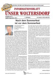 Informationsblatt August 2013 - Unser-Woltersdorf