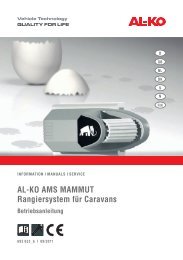 AL-KO AMS MAMMut Rangiersystem fÃ¼r Caravans