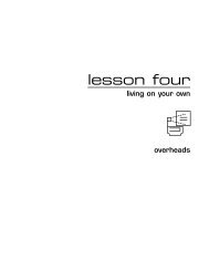 lesson four quiz: living on your own - Practical Money Skills