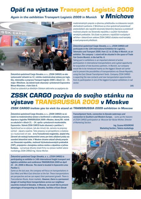 CARGO BUSINESS 1-09.indd - ZSSK Cargo