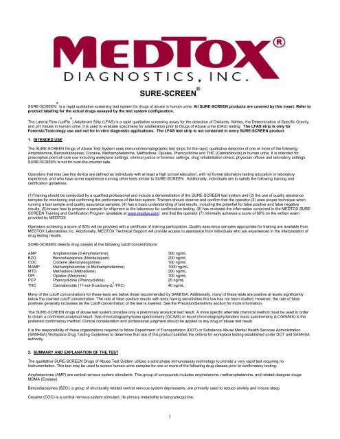 SURE-SCREEN - Medtox