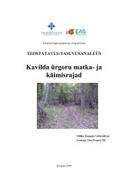 Kavilda Ã¼rgoru matka- ja kÃ¤imisrajad - Konguta Vald