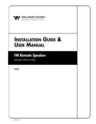 INSTALLATION GUIDE & USER MANUAL - Centrum Sound