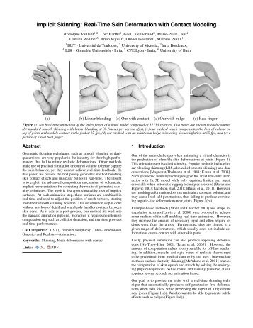 Implicit Skinning: Real-Time Skin Deformation with Contact ... - IRIT