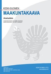 MAAKUNTAKAAVA Alueluettelo - Keski-Suomen liitto