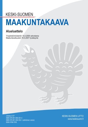 MAAKUNTAKAAVA Alueluettelo - Keski-Suomen liitto