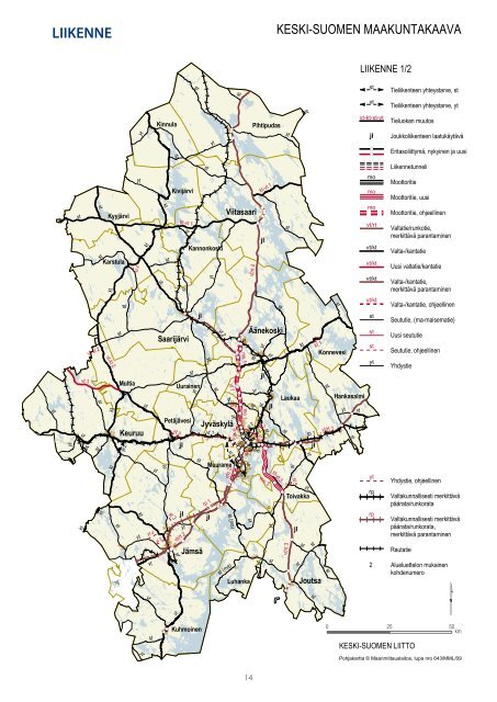 MAAKUNTAKAAVA Alueluettelo - Keski-Suomen liitto