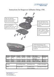 Instructions for Rutgerson fullbatten fitting 1580.