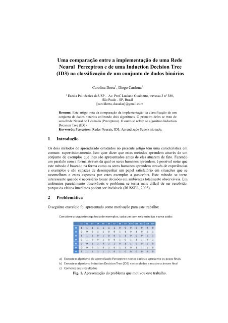 Uma comparação entre a implementação de uma Rede Neural ...