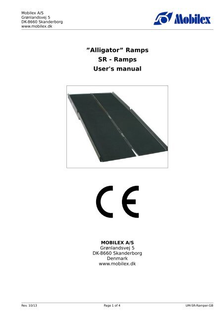 Aluminium suitcase ramps - Mobilex