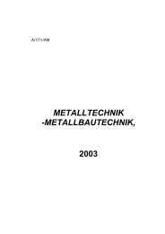 METALLTECHNIK -METALLBAUTECHNIK, 2003