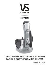 turbo power precise 8 in 1 titanium facial & body ... - VS Sassoon