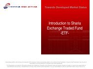 Introduction to Sharia Exchange Traded Fund -ETF- - OIC