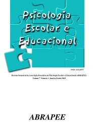 Livro Psic. escolar e educ - Para associar-se ou renovar sua ...