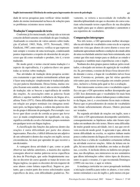 Livro Psic. escolar e educ - Para associar-se ou renovar sua ...