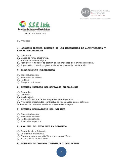 Brochure detallado - SSE