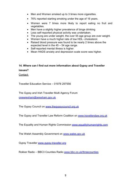 Gypsies and Travellers - Wrexham County Borough Council