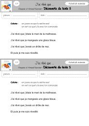 Fiches Texte 5 - classeurdecole