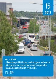 Liikennepoliittisten valintojen vaikutus liikkumiseen ... - HSL