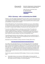 PhD in Germany and DAAD Scholarships - Universiti Kuala Lumpur