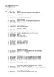 curso : probabilidad y estadistica i agosto 2009 enero 2010 ing. j ...