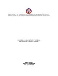 ReorganizaciÃ³n Institucional - Ministerio de Salud PÃºblica