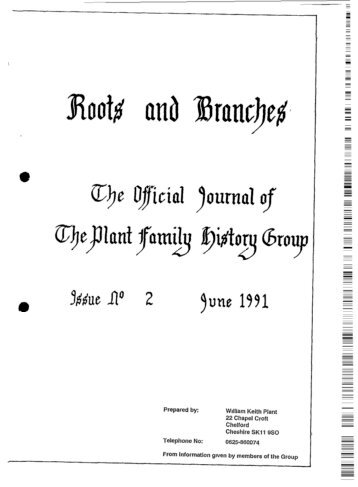 full text - Plant Family History Group