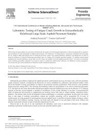 Laboratory Testing of Fatigue Crack Growth in Geosynthetically ...