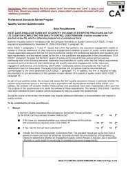 Quality Control Questionnaire Sole Practitioners