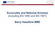 Eurocodes and National Annexes (including EN 1990 and EN 1991 ...