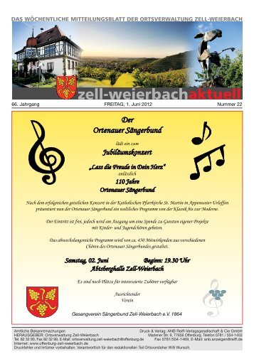 Mitteilungsblatt kw 22-2012.pdf - Zell-Weierbach