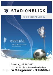 SV 08 Kuppenheim – SC Hofstetten