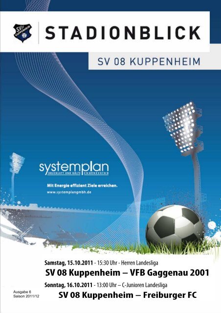 Stadionblick Ausgabe 6 - SV 08 Kuppenheim