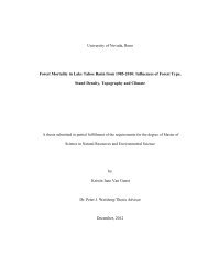 Van Gunst, K.J. 2012. Forest Mortality in Lake Tahoe Basin from ...