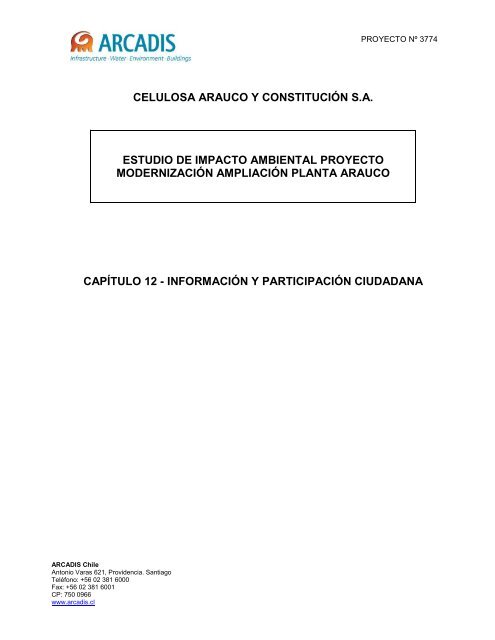 Capitulo 12 Informacion y Participacion Ciudadana - SEA - Servicio ...