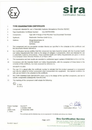 Certification Service Sira Certificatlon Service